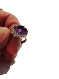 Image 5 of Amethyst sterling silver ring 