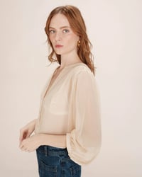 Image 4 of Blusa Lurex Beige Tarzy