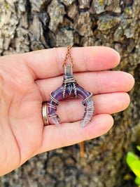 Image 1 of Amethyst Moon Pendant