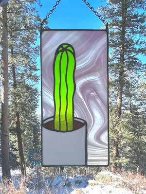 Cactus Cutting in a Porcelain Planter