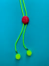 Magenta Button Bolo Tie 2