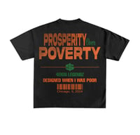 Image 2 of Black Unisex “Prosperity Over Poverty”