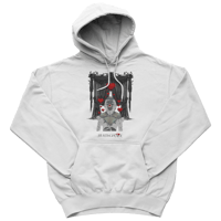CURTAINS WHITE HOODIE