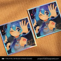 mikumiku lenticular shikishi board