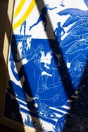 Les garçons de l'été - Linogravure originale en édition limitée format A3