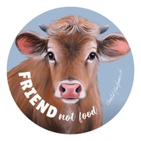 Image 2 of Friend not food | Cow | Button