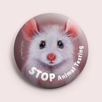 Image 1 of Stop Animal Testing | Button