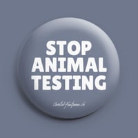 Image 1 of Stop Animal Testing | Animal Rights | Button