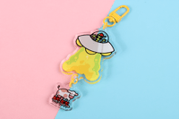 Alien & Friend Keychain