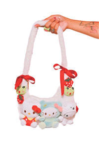 Image 1 of strawbeary meadow plushie bag