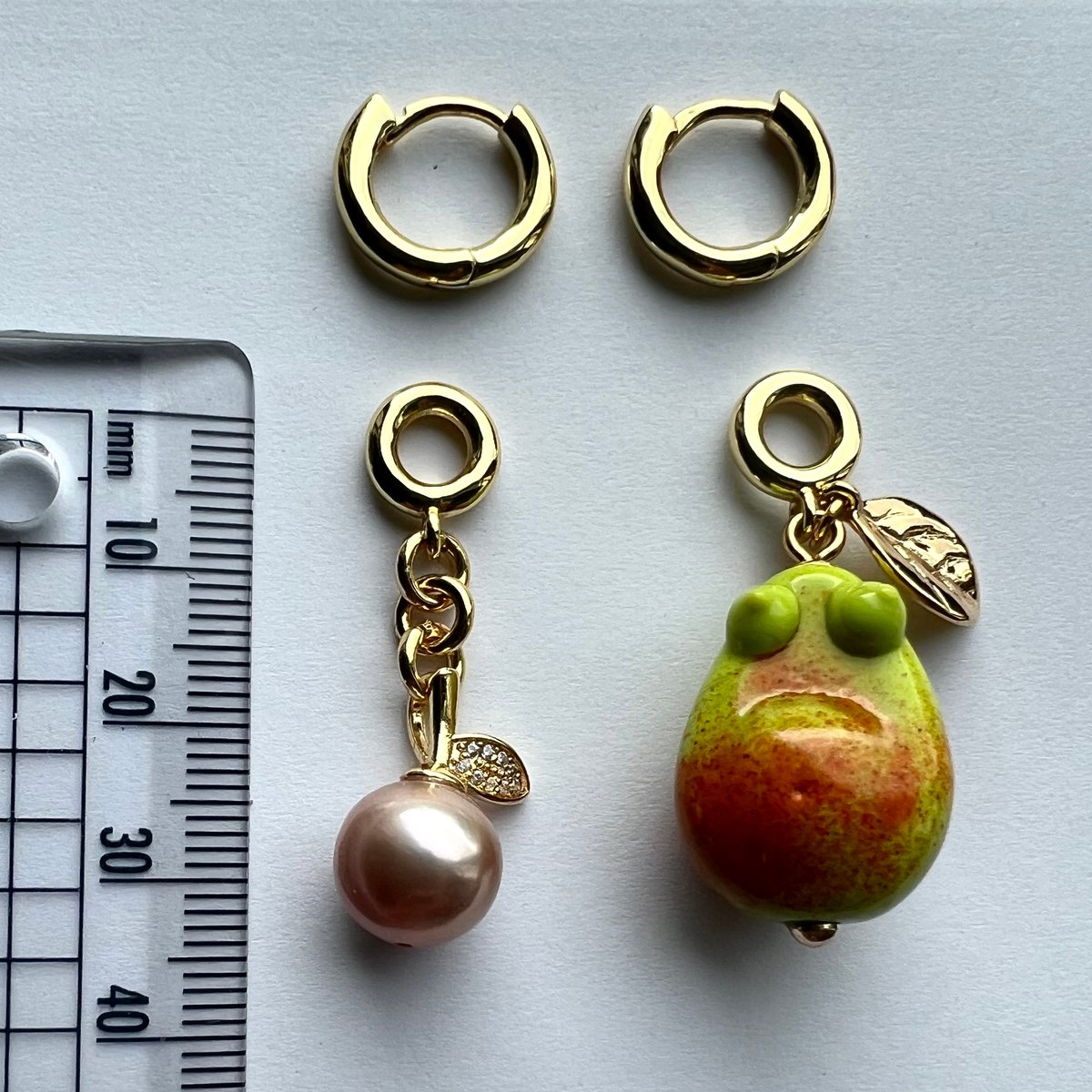 Image of Fruit duet earrings