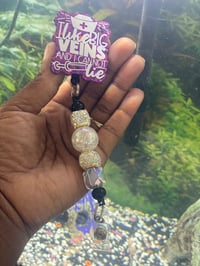 Image 2 of Beaded badge reel