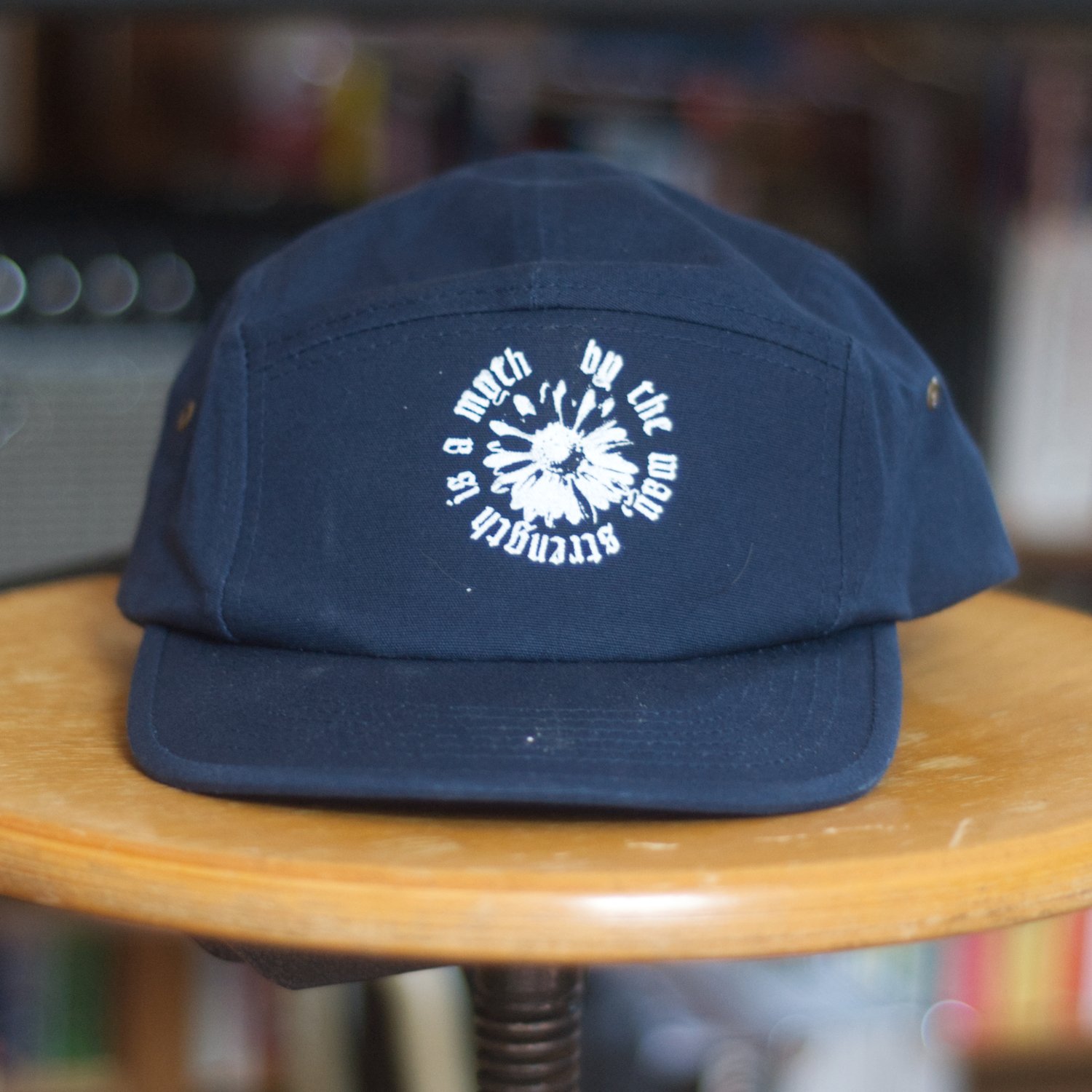 "By The Way, Strength Is A Myth" 5 Panel Cap