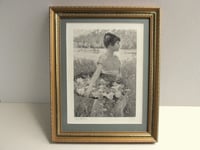 Image 1 of Vintage Julius Rolshoven 'La Primavera' Print (Printemps Spring), Frame Sized 15 8/10 x 12 7/10 ins 