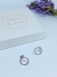 Image 2 of Open circle studs