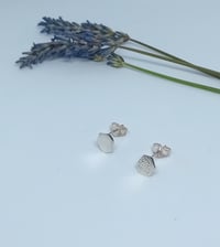Image 2 of Hammered Hexagon studs