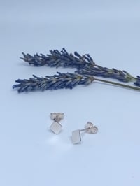 Image 1 of Silver Diamond studs