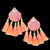 SEA SHELL x TASSLE Earring - Pink/Peach. Normal Price 800.- NOW: