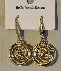 Image 4 of Spiral Drop Earrings