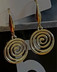 Image 2 of Spiral Drop Earrings