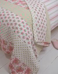 Image 1 of Striped Mixed Patterned Throw