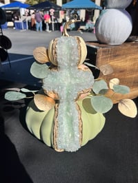 Image 5 of 7” 12” 15” Geode Pumpkins for Fall Decor and Thanksgiving Centerpiece