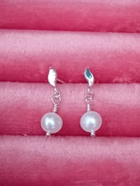 Image 2 of Delicate pearl drop studs
