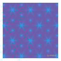 Cube Tesselation - Cyan on Purple