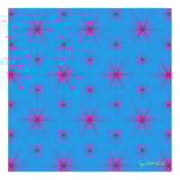 Cube Tesselation - Magenta on Cyan