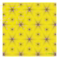 Cube Tesselation - Purple on Yellow