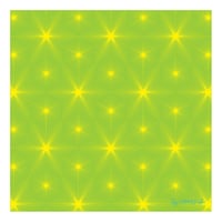 Cube Tesselation - Yellow on Lime Green