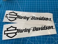 Image 2 of HD Shield and Script Saddlebag Decal