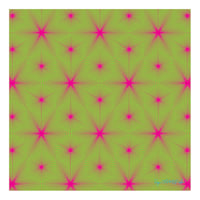 Cube Tesselation - Magenta on Lime Green