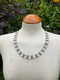 Image 1 of Opalite and white brass choker necklace 