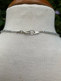 Image 4 of Opalite and white brass choker necklace