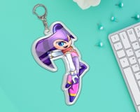 Image 4 of CLEARANCE - NiGHTS Into Dreams HOLOGRAPHIC Acrylic Charm Keychain