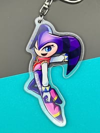 Image 3 of CLEARANCE - NiGHTS Into Dreams HOLOGRAPHIC Acrylic Charm Keychain