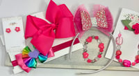 Image 1 of Fuchsia Bow Set