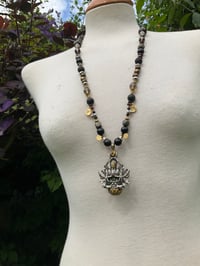 Image 1 of Masked Yogi skull necklace 