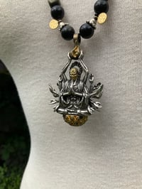 Image 4 of Masked Yogi skull necklace 