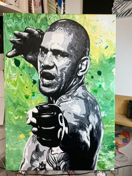 Image of ALEX POATAN PEREIRA UFC LIGHT HEAVYWEIGHT PAINTING