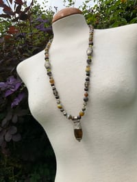 Image 1 of Tibetan crackle Agate pendant necklace 