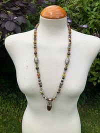 Image 2 of Tibetan crackle Agate pendant necklace 