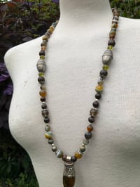 Image 3 of Tibetan crackle Agate pendant necklace 