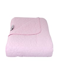 Image 1 of Rose Pink HexiDaisy Quilted Throw