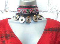 Image 3 of Fez Tribal choker green stones