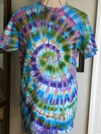 Image 1 of Spiral Ice Dyed T-shirt - Unisex/Men's Medium - FREE SHIPPING