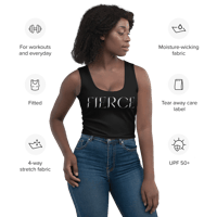 Image 10 of FIERCE Black Crop Top