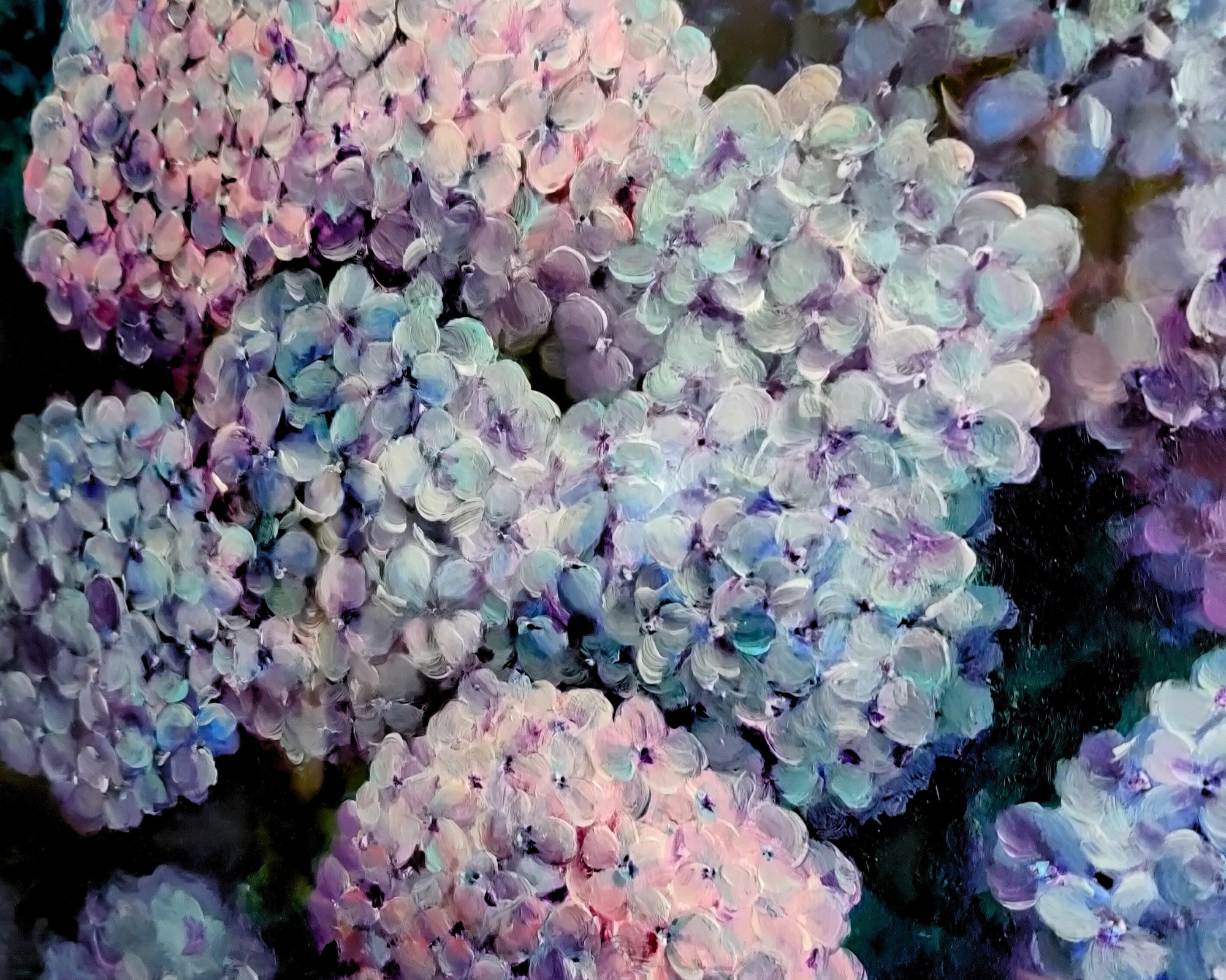 Image of PRINT: GRAN'S HYDRANGEAS