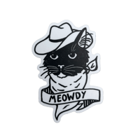 Image 1 of meowdy sticker